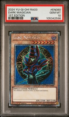 2024 YU-GI-OH! RA03-QUARTER CENTURY BONANZA 1ST ED #EN080 DARK MAGICIAN PSA 10-image