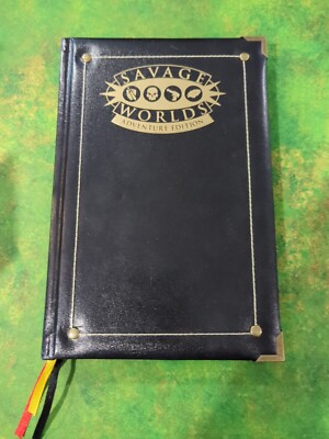 Savage Worlds Adventure Edition Leather Bound Collectible Rare (Signed Copy)-image