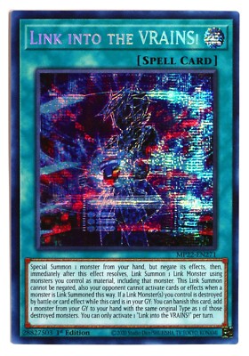 Yu-Gi-Oh TCG Link into the VRAINS! - MP22-EN271 - 1st Ed Prismatic Secret Rare-image
