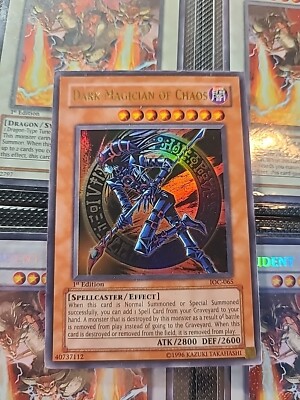 Dark Magician of Chaos IOC-065 1st Edition Wavy Print Holo Bleed-image