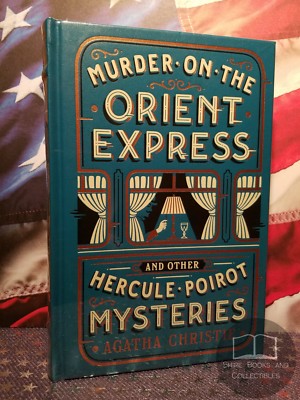 NEW SEALED Murder on the Orient Express Agatha Christie Hercule Poirot Leather-image