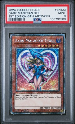 2024 YU-GI-OH! RA03-QUARTER CENTURY BONANZA #EN123 DARK MAGICIAN GIRL PSA 9-image