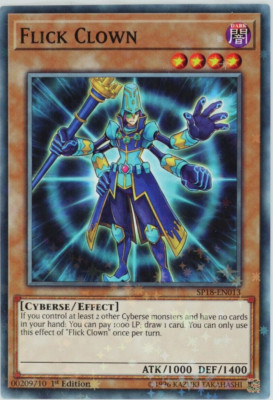Yugioh Flick Clown SP18-EN013 Starfoil Rare 1st Edition-image