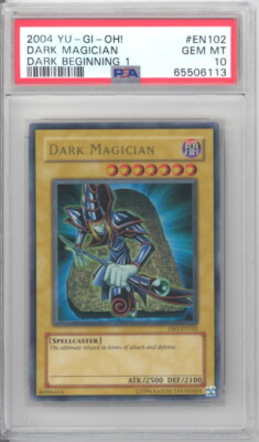 PSA 10 - Yu-Gi-Oh Card - DB1-EN102 - DARK MAGICIAN (ultra rare) GEM MINT-image