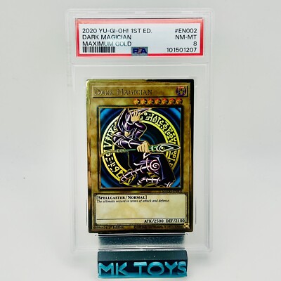 Yu-Gi-Oh! Dark Magician Maximum Gold 1st Edition MAGO-EN002 PSA 8-image