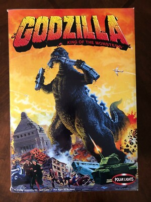 Polar Lights 2001 Godzilla King of the Monsters 16 inch w/Diorama model kit.-image