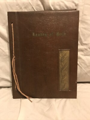 Vtg Leaves Of Gold Book Revised Ed 1948 Anthology of Prayers Memorable Phrases -image