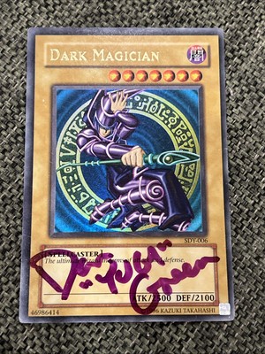 Yugioh Dark Magician SDY-006 Signed Dan Green!-image