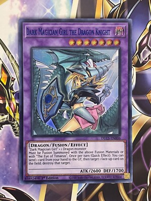 Dark Magician Girl the Dragon Knight (Blue) DLCS-EN006 Ultra Rare 1st Edition NM-image