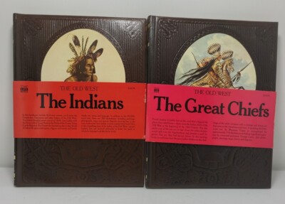 Time Life Books of the Old West-The Indians And The  Great Chiefs.Faux Leather-image