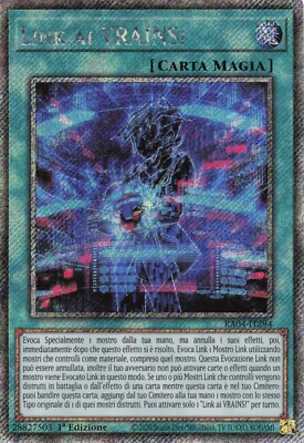 Yu Gi Oh Ita 1Ed Rara Segreta Platino RA04-IT294 Link Ai VRAINS!-image