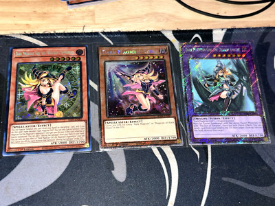Dark Magician Girl Trio (ALIN secret rare) (RA04 platinum secret rare for both)-image