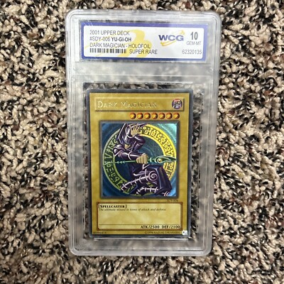 YUGIOH WCG 10 Dark Magician SDY-006 Ultra Rare HOLO 2001 Upper Deck-image