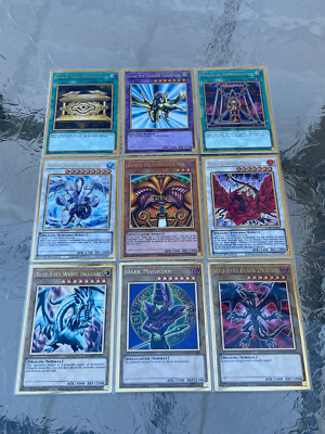 9 Premium Gold Rares | Blue-Eyes White Dragon | Dark Magician & More  | YuGiOh!-image