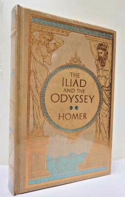 THE ILIAD AND THE ODYSSEY HOMER Samuel Butler ~ Leather Bound Brand New Sealed ~-image