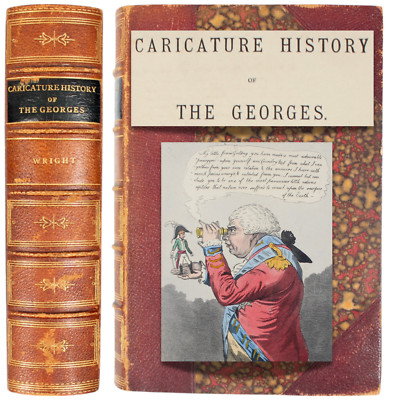 Royal Family SATIRE King George Hanover Caricature History 1867 Cartoons Leather-image