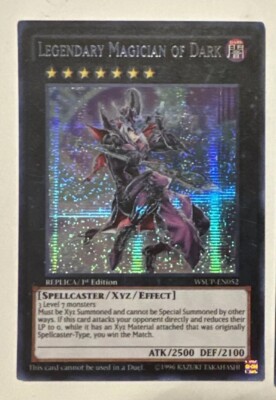 Yugioh Legendary Magician Of Dark WSUP-EN052 Secret Rare 1st Ed LP-image