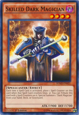 Skilled Dark Magician - SDMY-EN021 - Common - 1st Edition - Heavily Played-image