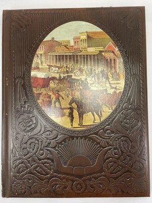 The Old West Time Life Books The Townsmen 1976 Brown Faux Leather Collection Ed-image