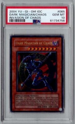 YuGiOh - Dark Magician Of Chaos - IOC-065 - Ultra Rare - PSA 10-image