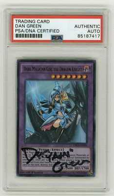 PSA Signed Dan Green Yu-Gi-Oh! Dark Magician Girl the Dragon Knight DRL3-EN044-image