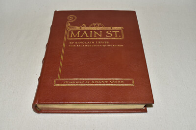Easton Press MAIN ST STREET Sinclair Lewis LEATHER 1965 1ST FAMOUS EDITIONS FINE-image