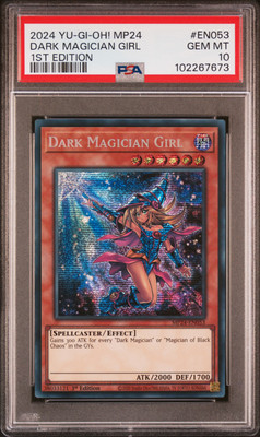 2024 YU-GI-OH! MP24-25TH ANV TIN: DUELING MIRRORS DARK MAGICIAN GIRL PSA 10-image