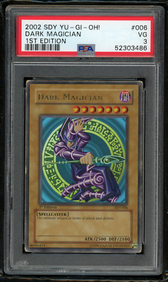 2002 Yu-Gi-Oh SDY-006 Dark Magician 1st Edition-PSA 3 VG-Ultra-Full Holo Bleed ✨-image