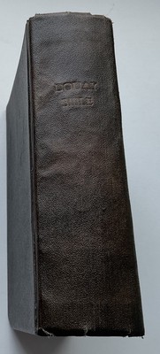 THE DOUAY BIBLE - RARE, leather-covered, published by James Duffy 1857, Dublin-image