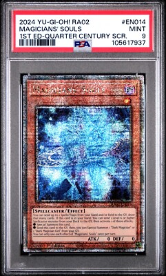 YuGiOh Magicians' Souls (Quarter Century Secret Rare) RA02-EN014 PSA 9-image