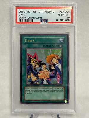 Yu-Gi-Oh! Unity JUMP-EN006 Limited Edition Ultra Rare PSA 10 - Gem Mint-image