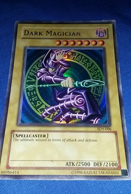 Dark Magician - SDY-006 Yu Gi Oh Card TCG Holo 1996 Played-image