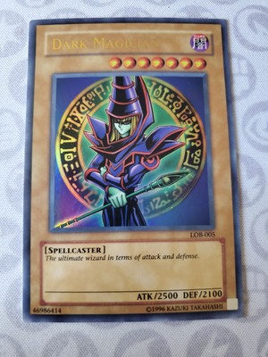 Dark Magician - LOB-005 - Near Mint NM - Ultra Rare - Unlimited-image