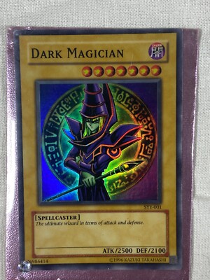 1996 Yugioh Dark Magician SYE-001 Limited Edition Super Rare Yu-Gi-Oh Holo-image