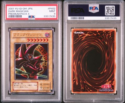 2001 YU-GI-OH! JAPANESE DARK MAGICIAN P4-02 PSA 9-image