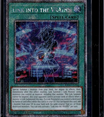 Yu-Gi-Oh! Link into the VRAINS! RA04-EN294 Platinum Secret Rare 1st Edition NM-image