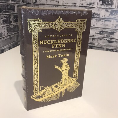 THE ADVENTURES OF HUCKLEBERRY FINN Mark Twain, Leather Easton Press NEW SEALED-image