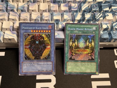 Misprint Magician of Black Chaos PP01 Lowered Name NM + Lowered name Ritual pair-image