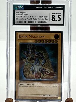 2013 Yu-Gi-Oh! 1st Edition Holo Ultimate Rare Dark Magician #YSYR-EN001 CGC 8.5-image