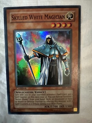 YUGIOH SKILLED WHITE MAGICIAN  MFC-064 1st Edition HOLO NEVER PLAYED NM  -image