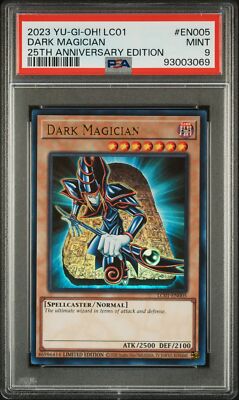 PSA 9 - Yu-Gi-Oh Card - LC01-EN005 - DARK MAGICIAN (ultra rare holo) - MINT-image