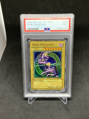 2002 SDY Yu Gi Oh Dark Magician PSA 9-image