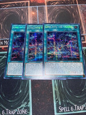 Yugioh! x3 Link into the VRAINS! MP22-EN271 PRISMATIC SECRET RARE Playset-image