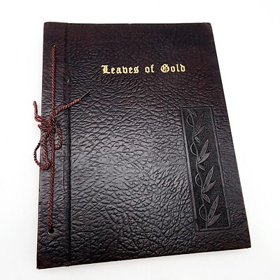 Vintage Leaves of Gold  Anthology of Prayers Memorable Phrases 1964 Hardcover-image