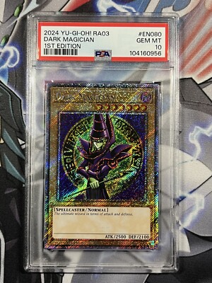 YuGiOh! - Dark Magician - RA03-EN080 - Platinum Secret Rare - PSA Gem Mint 10-image