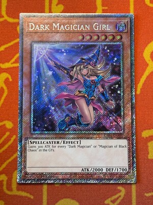 YUGIOH DARK MAGICIAN GIRL PLATINUM SECRET RARE NM RA04-EN107 MP24 ART-image