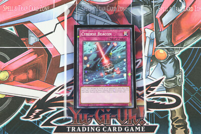 YuGiOh Trap Card Cyberse Beacon SP18-EN044 1st Edition Starfoil Rare-image