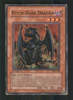 Magician's Force 1st Edition #MFC-008 Pitch-Dark Dragon C Yugioh Card 192410-image