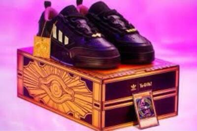Adidas ADI2000 Yu-Gi-Oh Yugi's World Dark Magician Shoes card set US7.5-image