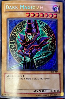 Dark Magician BPT-007 Limited Edition Secret Rare MP Water Damage Curved-image